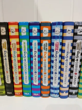 Colección lote libros Diario de Greg del 1 al 14