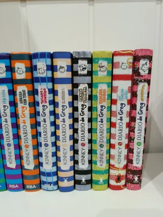 Colección lote libros Diario de Greg del 1 al 14