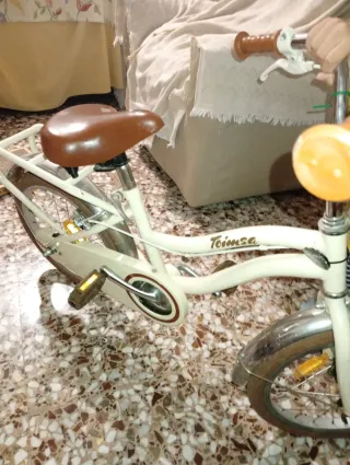 Bicicleta infantil con ruedines