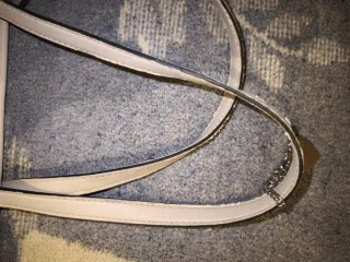 Regalo Bolso Beige y Blanco con Estampado Floral