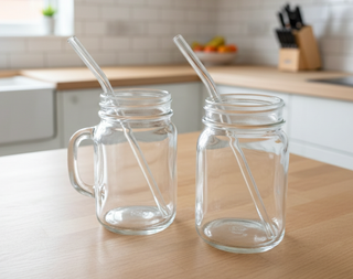 Boccale Pasabahce 0.45L con cannuccia