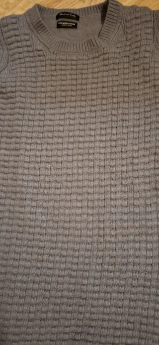 Jersey Massimo Dutti Lana, Angora y Cashemere Gris