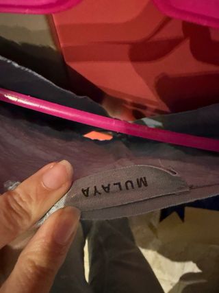 Blusa Mulaya azul con volantes