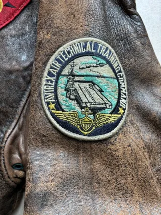 Giacca Avirex Pelle Top Gun Patch