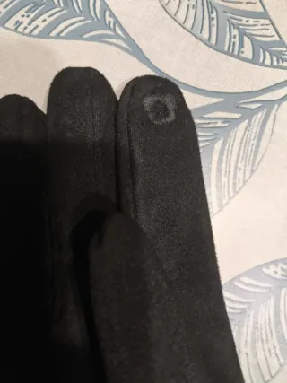 Guanti donna velluto con fibbia dorata