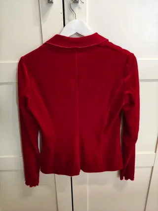 Chaqueta Daniel & Mayer Roja Terciopelo