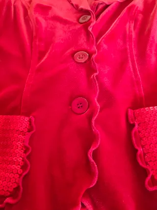 Chaqueta Daniel & Mayer Roja Terciopelo