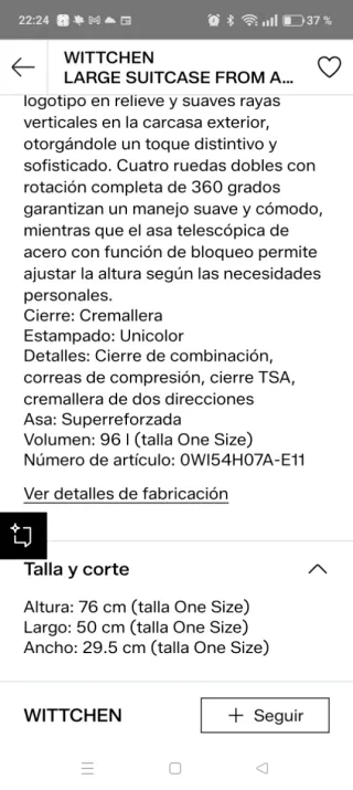 Maleta de cabina Witchery ABS