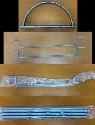 Estantería metálica de baño