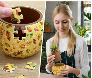 Puzzle 3D Maceta DIY PieceRelax 80 pcs