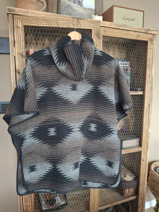 Capa Poncho Étnico Mujer Talla Única