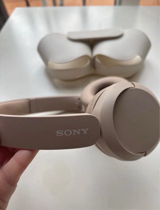 Cascos Sony Inalámbricos Beige/Blanco