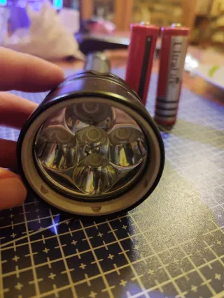 Linterna buceo aluminio 5 LEDs