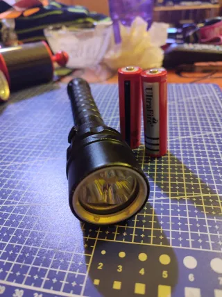 Linterna buceo aluminio 5 LEDs