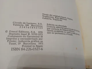 Papillon Henri Charriere Libro