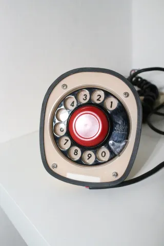 Ericsson Ericofon Cobra Telefono Vintage Giallo