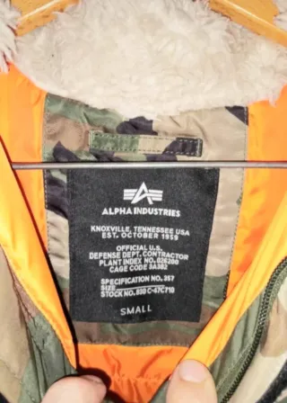 Chaqueta Alpha Industries Camuflaje