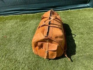 Bolsa de viaje cuero vintage grande