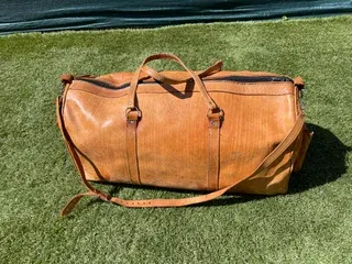 Bolsa de viaje cuero vintage grande