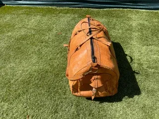 Bolsa de viaje cuero vintage grande