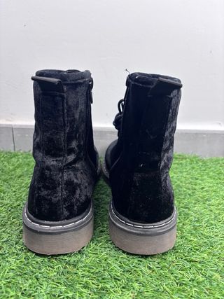 Botas militares Creek's negras terciopelo