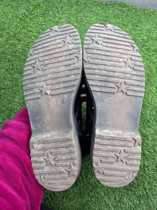 Botas militares Creek's negras terciopelo