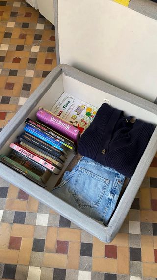 Estructura Cama Ikea Slakt 90x100 Blanca 2 Cajones