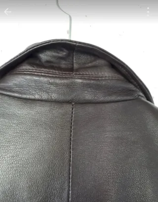 Cazadora de cuero Trafaluc marrón