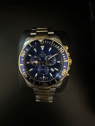 Reloj Jaguar Hybrid Cronógrafo Azul Dorado