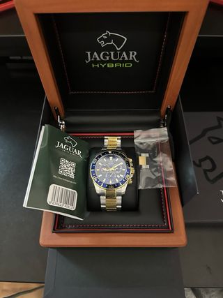 Reloj Jaguar Hybrid Cronógrafo Azul Dorado