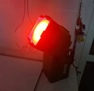 Lampada TOP LUX verde militare con filtri