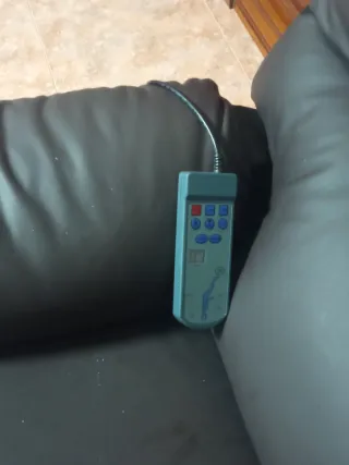 Poltrona in pelle elettrica reclinabile con massaggio