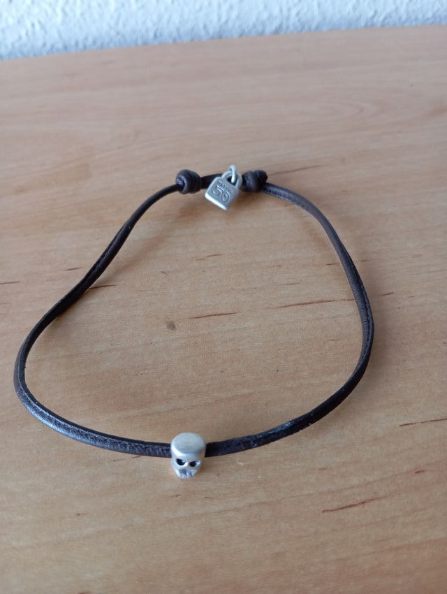 1 DE 50 CALAVERA NUDO CORREDIZO PULSERA.