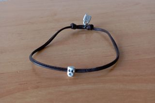1 DE 50 CALAVERA NUDO CORREDIZO PULSERA.