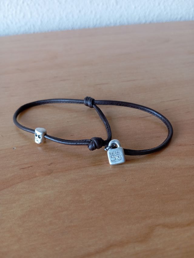 1 DE 50 CALAVERA NUDO CORREDIZO PULSERA.