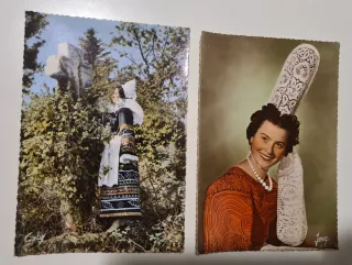 Lote 8 Postales Antiguas Bretaña Francia