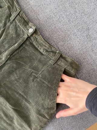 Minigonna vintage in velluto a coste