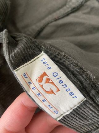 Minigonna vintage in velluto a coste