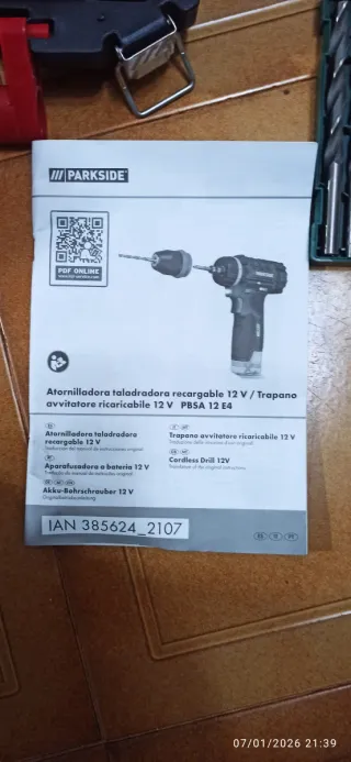 Taladro Inalámbrico Parkside 12V