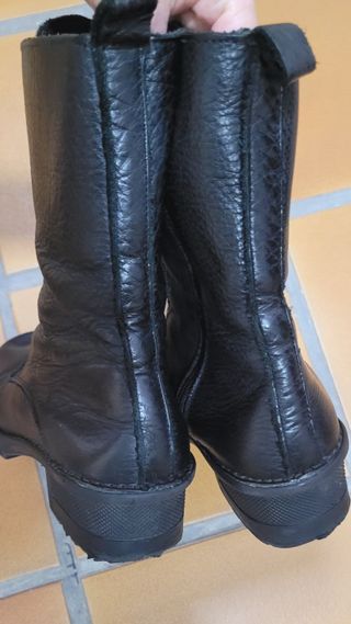 Botas tipo militare con cordones