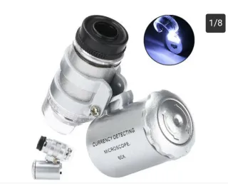 Microscopio bolsillo 60X LED