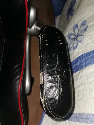 Silla de escritorio gamer negra y roja