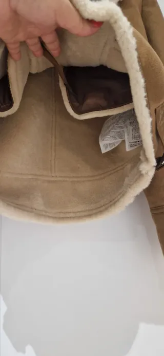 Chaqueta marrón con pelo