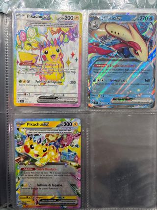 Pikachu ex e Milotic ex Carte Pokémon