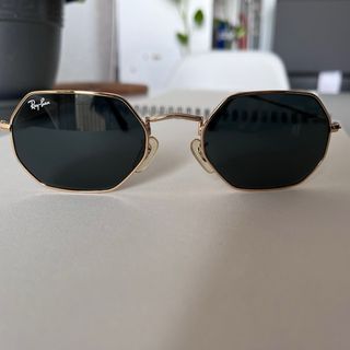 Gafas Ray-Ban Hexagonal Doradas RB3556 - Original