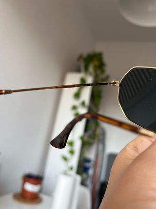 Gafas Ray-Ban Hexagonal Doradas RB3556 - Original