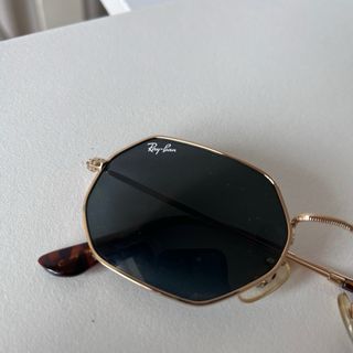 Gafas Ray-Ban Hexagonal Doradas RB3556 - Original