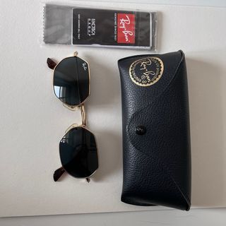 Gafas Ray-Ban Hexagonal Doradas RB3556 - Original