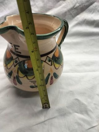 Lote 2 jarros faiança pintados à mão