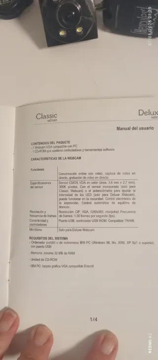 Webcam Hercules Negra/Plateada